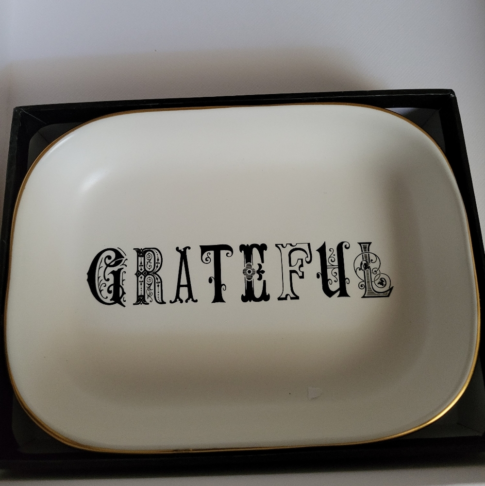 Grateful Decorative Dish